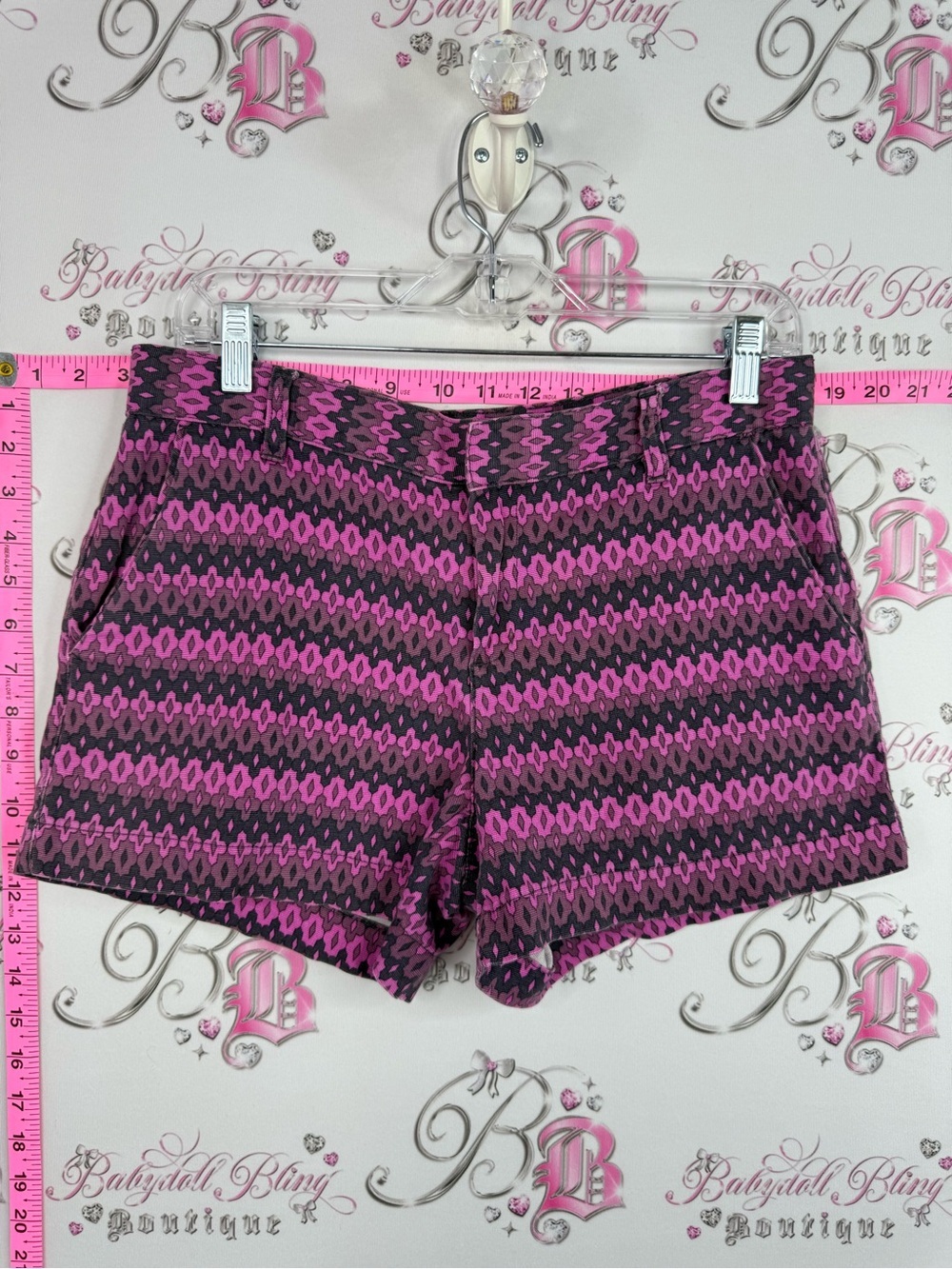 Joe fresh shorts Women's Pink purple Patterned Shorts